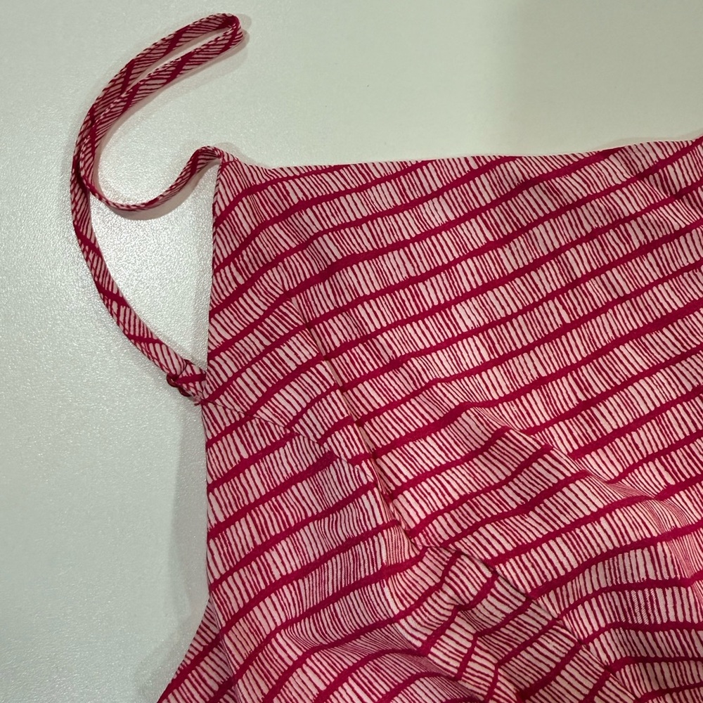 Old Navy Pink Striped Fit & Flare Sundress Mini | A-Line | Size M - Picture 12 of 15